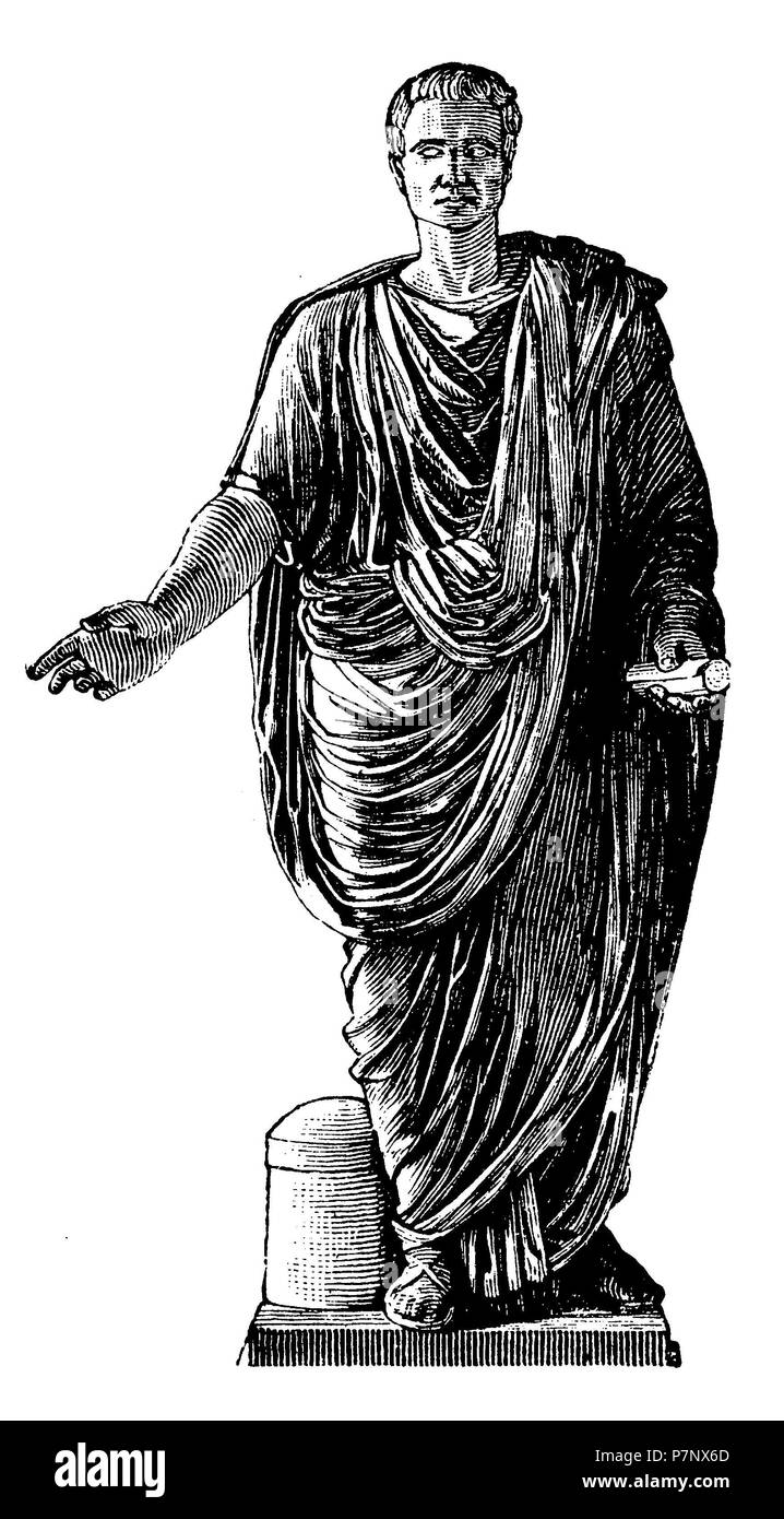 Gaius Julius Caesar (13 July 100 BC  15 March 44 BC), Roman military and political leader,   1881 Stock Photo