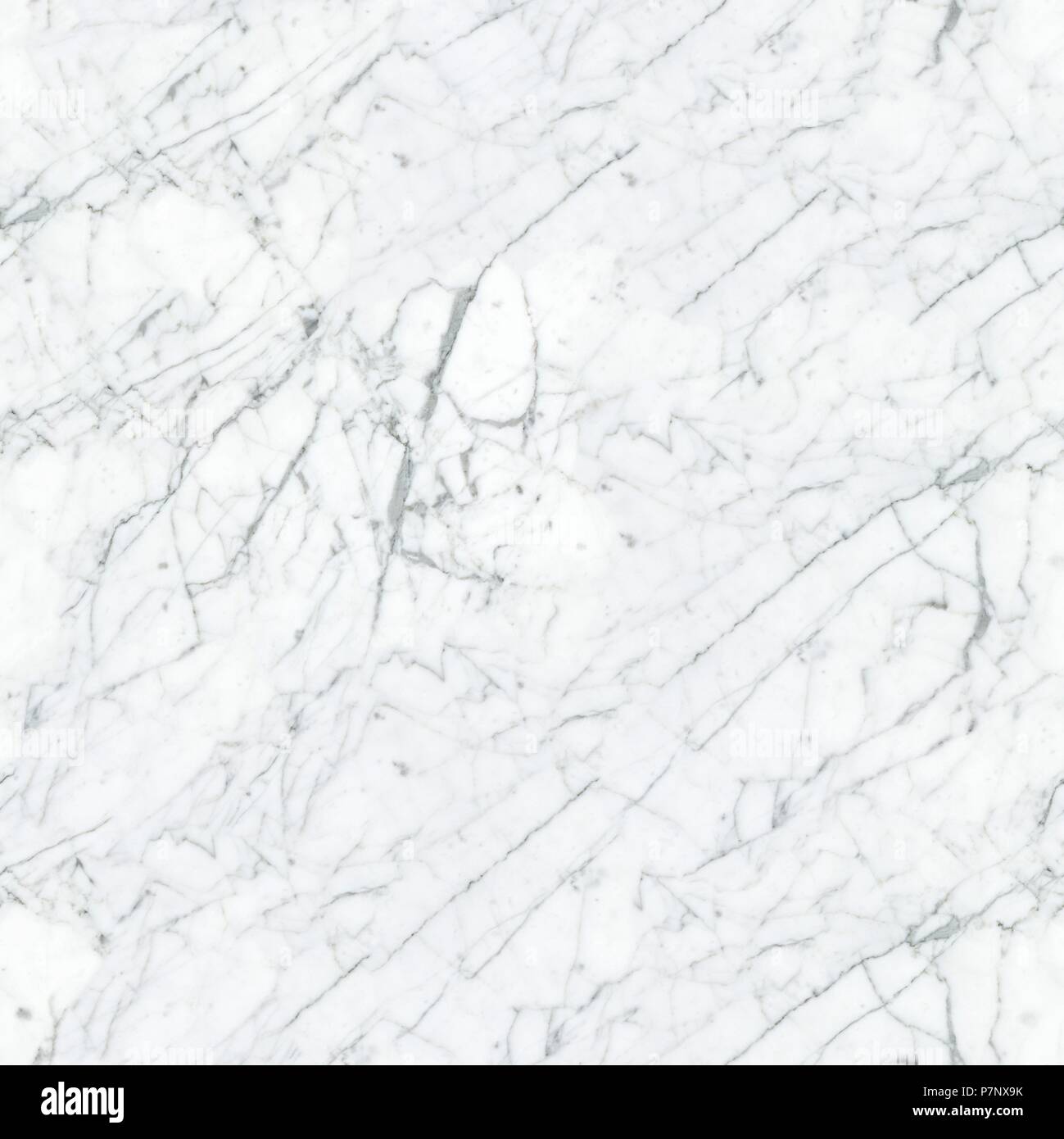 Marble patterned texture. Black and white. Seamless square backg Stock Photo