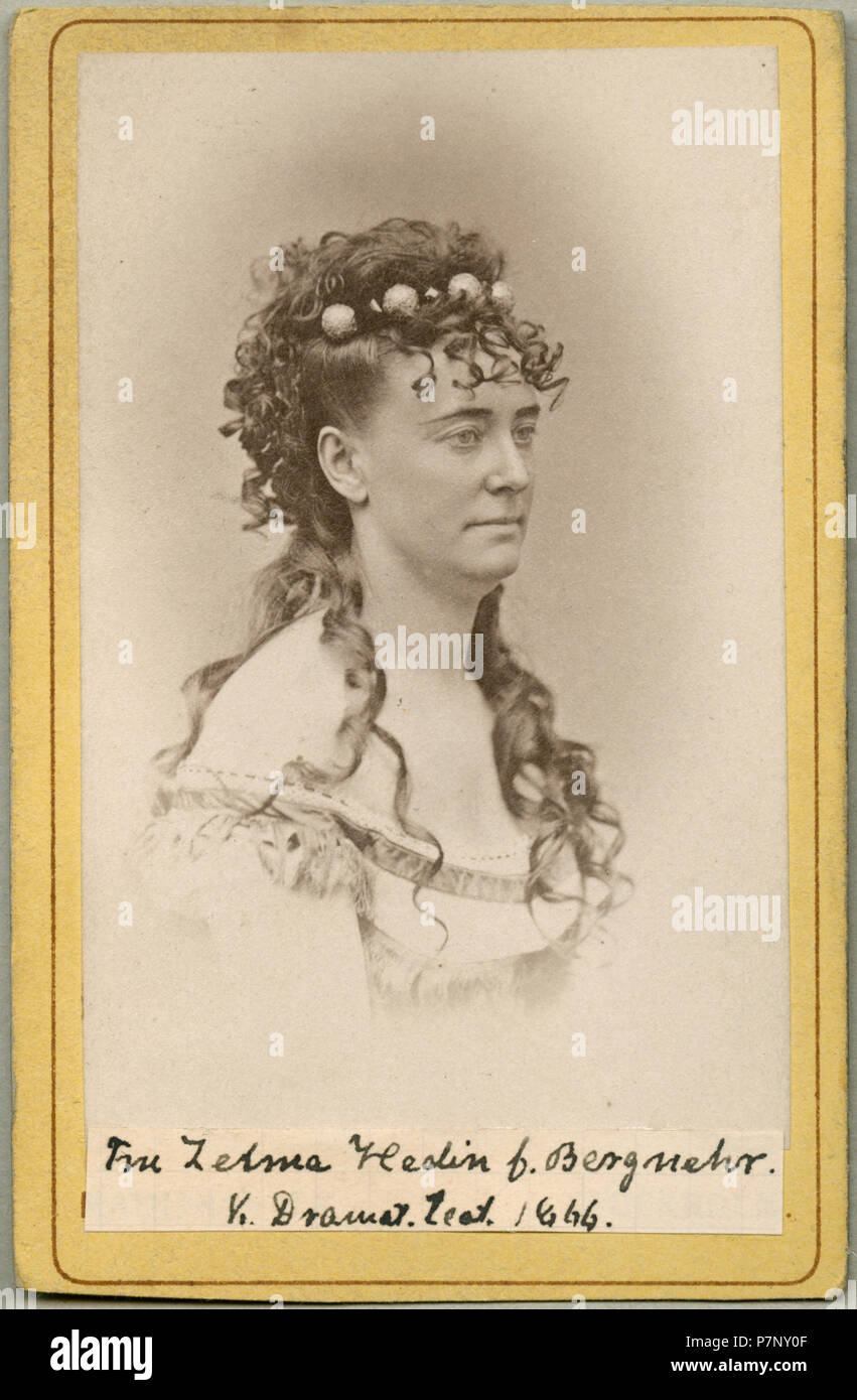 Zelma Hedin, Kungliga Dramatiska teatern 1866 408 Zelma Hedin, porträtt - SMV - H4 039 Stock Photo