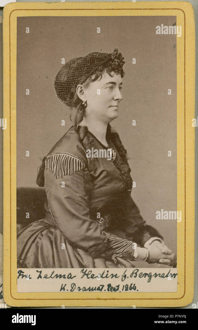 Zelma Hedin, Kungliga Dramatiska teatern 1866 408 Zelma Hedin, porträtt - SMV - H4 041 Stock Photo