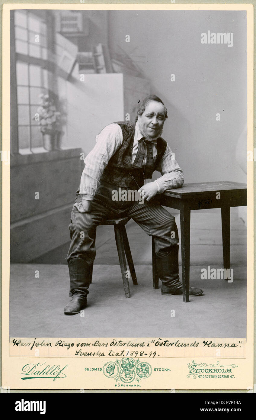 John Riégo som Lars Österlund i Österlunds Hanna, Svenska teatern 1899 ...
