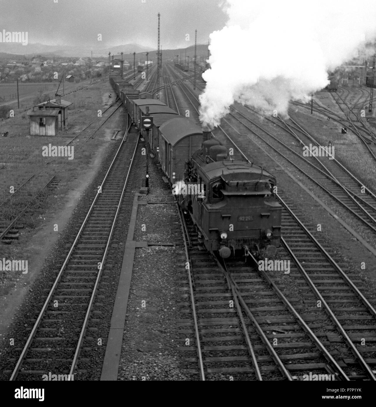 Train In 1945 Ca steam railroad Black and White Stock Photos & Images - Alamy