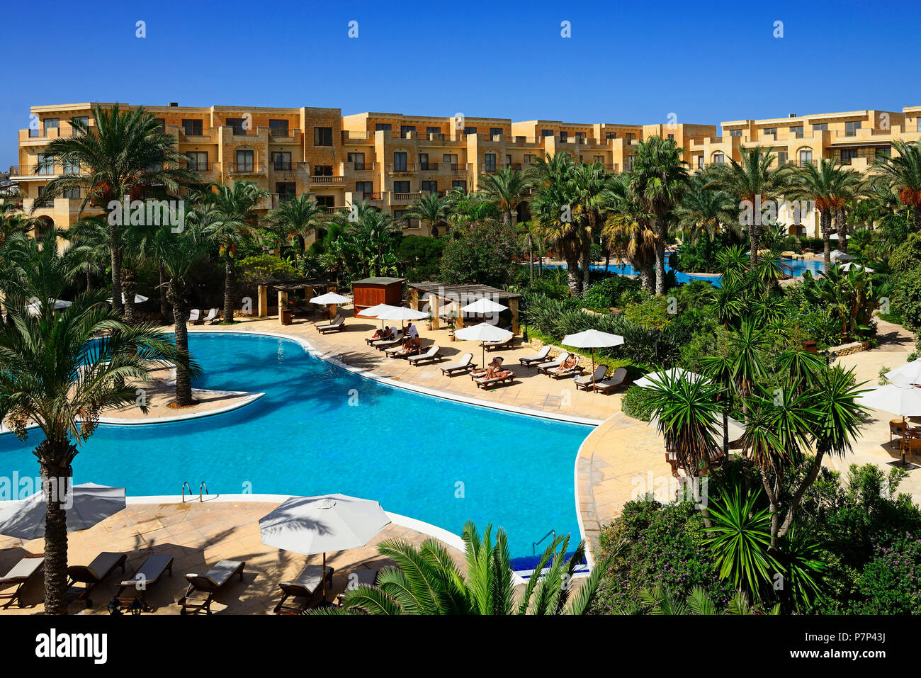 Hotel complex, Hotel Kempinski, San Lawrenz, Gozo Island, Malta Stock