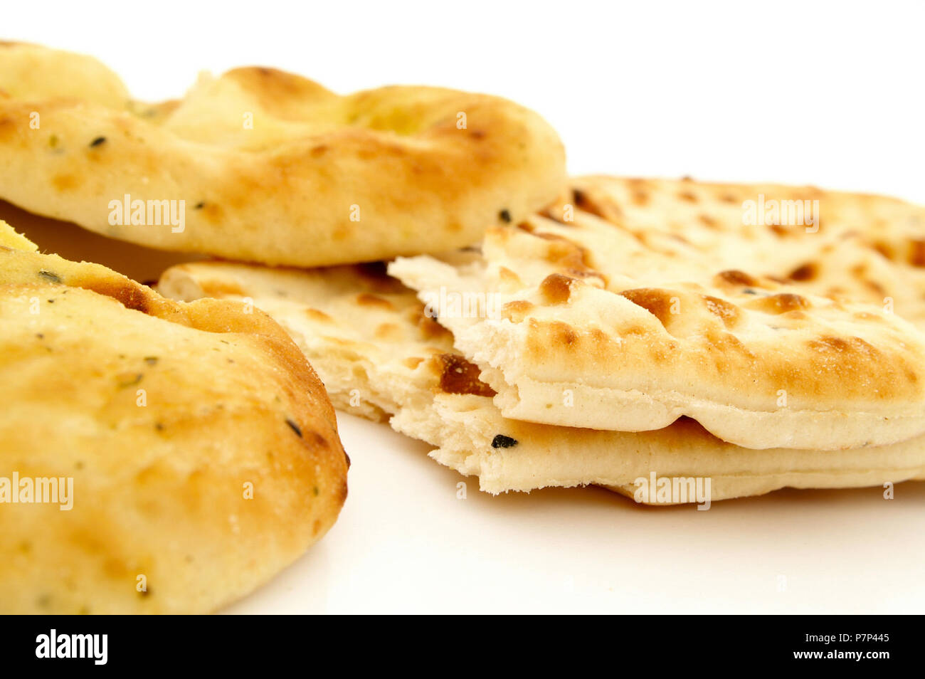 Indian Naan flatbread Stock Photo Alamy