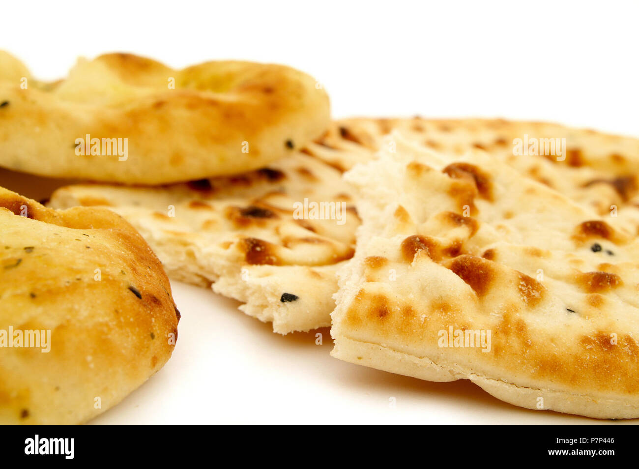 Indian Naan flatbread Stock Photo Alamy