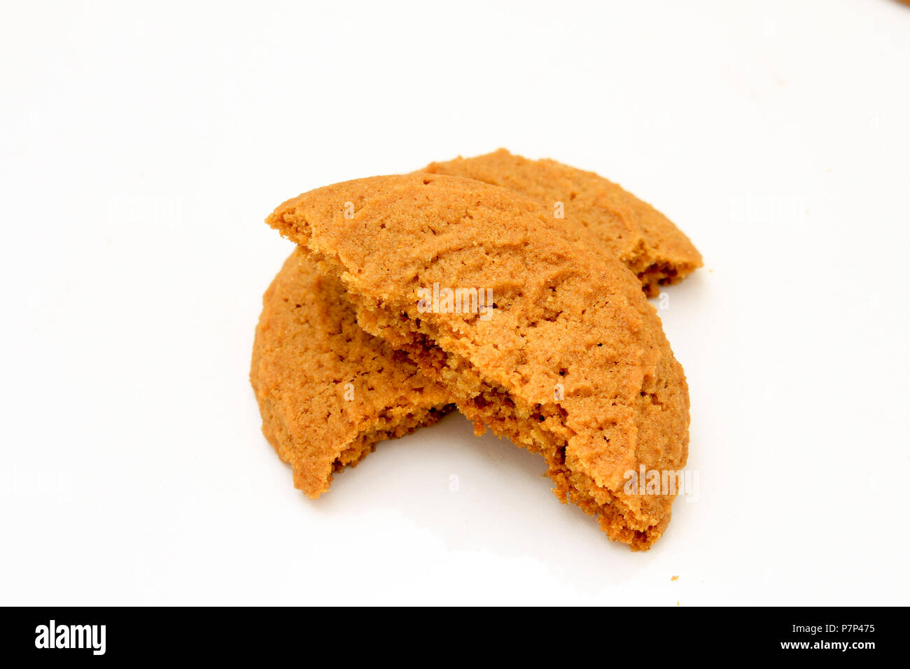 baked biscuits isolated on white background Stock Photo Alamy