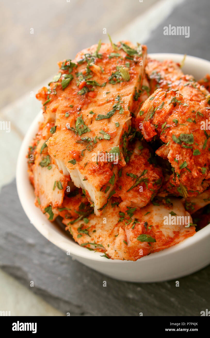 chicken lime and coriander sandwich filling Stock Photo Alamy
