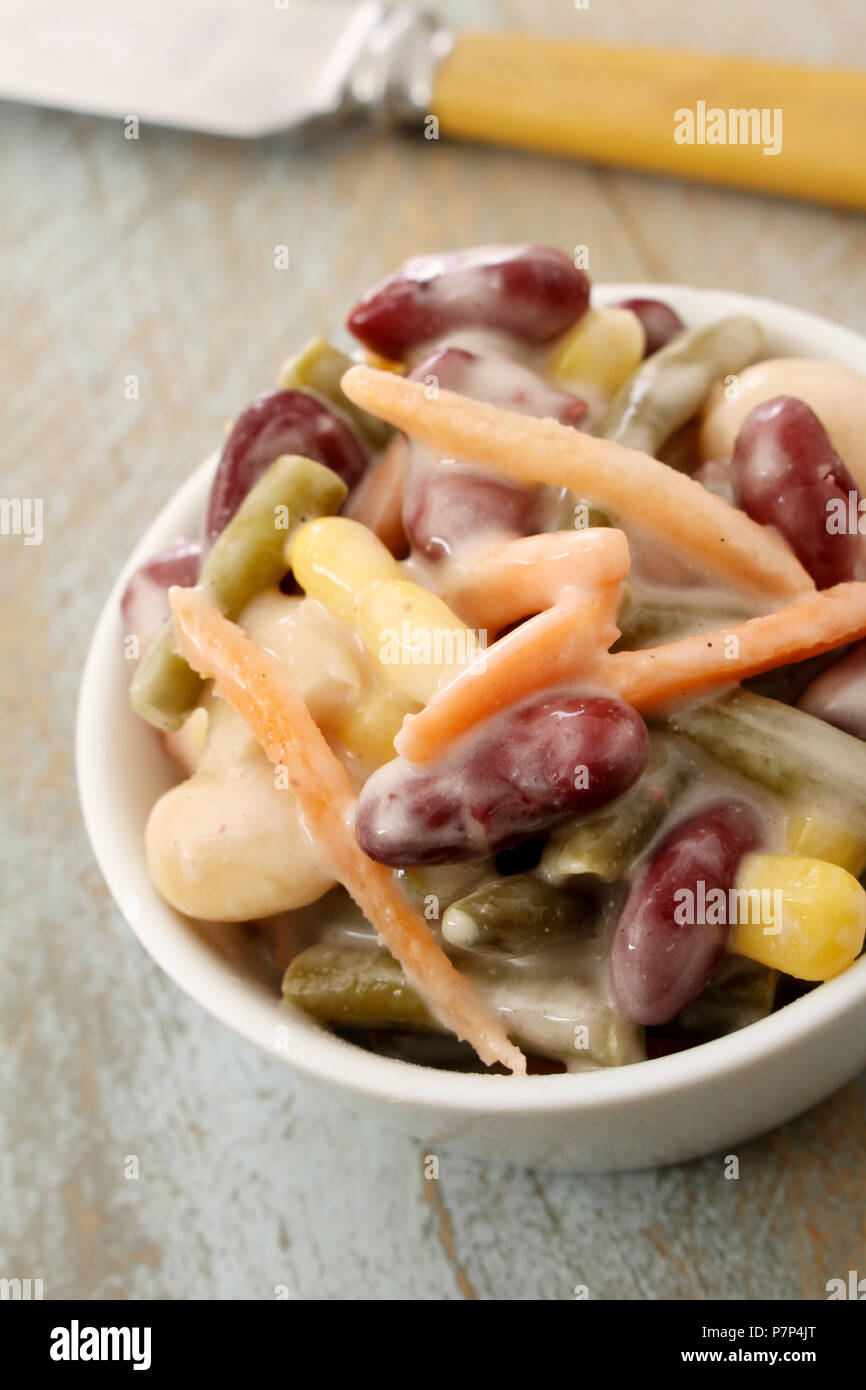mixed bean salad Stock Photo Alamy