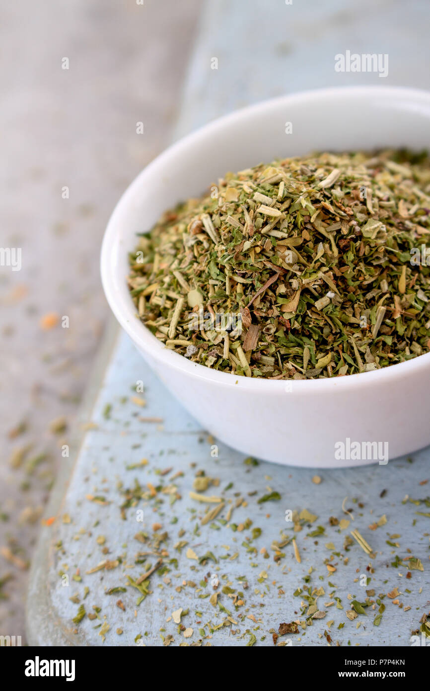 mixed dried herbs Stock Photo Alamy