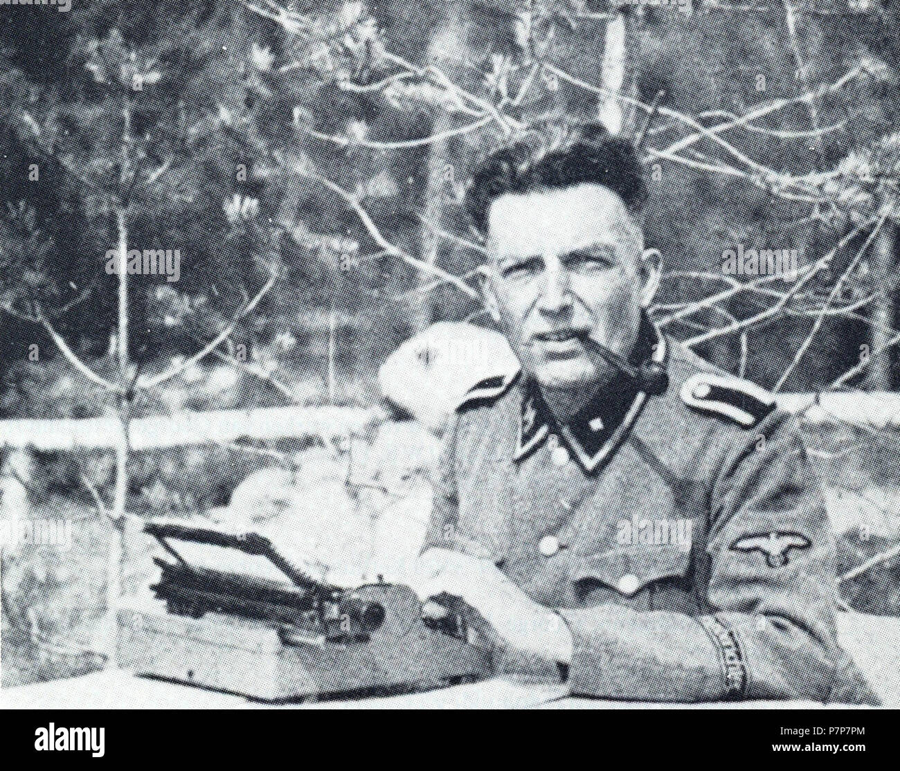 English: George Kettmann jr. Picture was made in (probably) 1943 by an unknown German army photographer . 1943 230 Kettmann Stock Photo