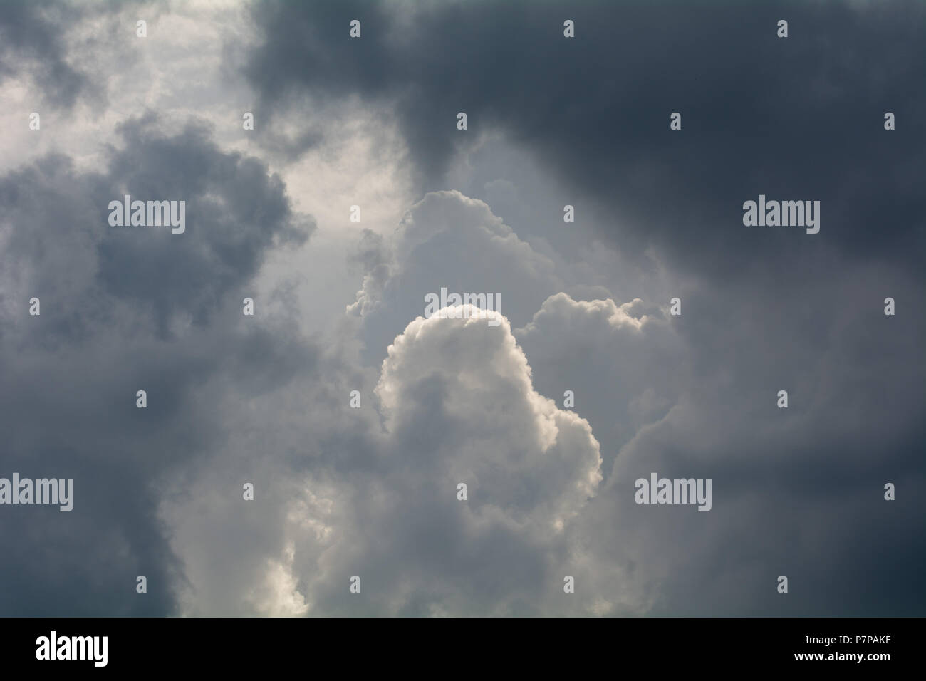 inside cumulus with  Nikkon 200/4,0 Stock Photo