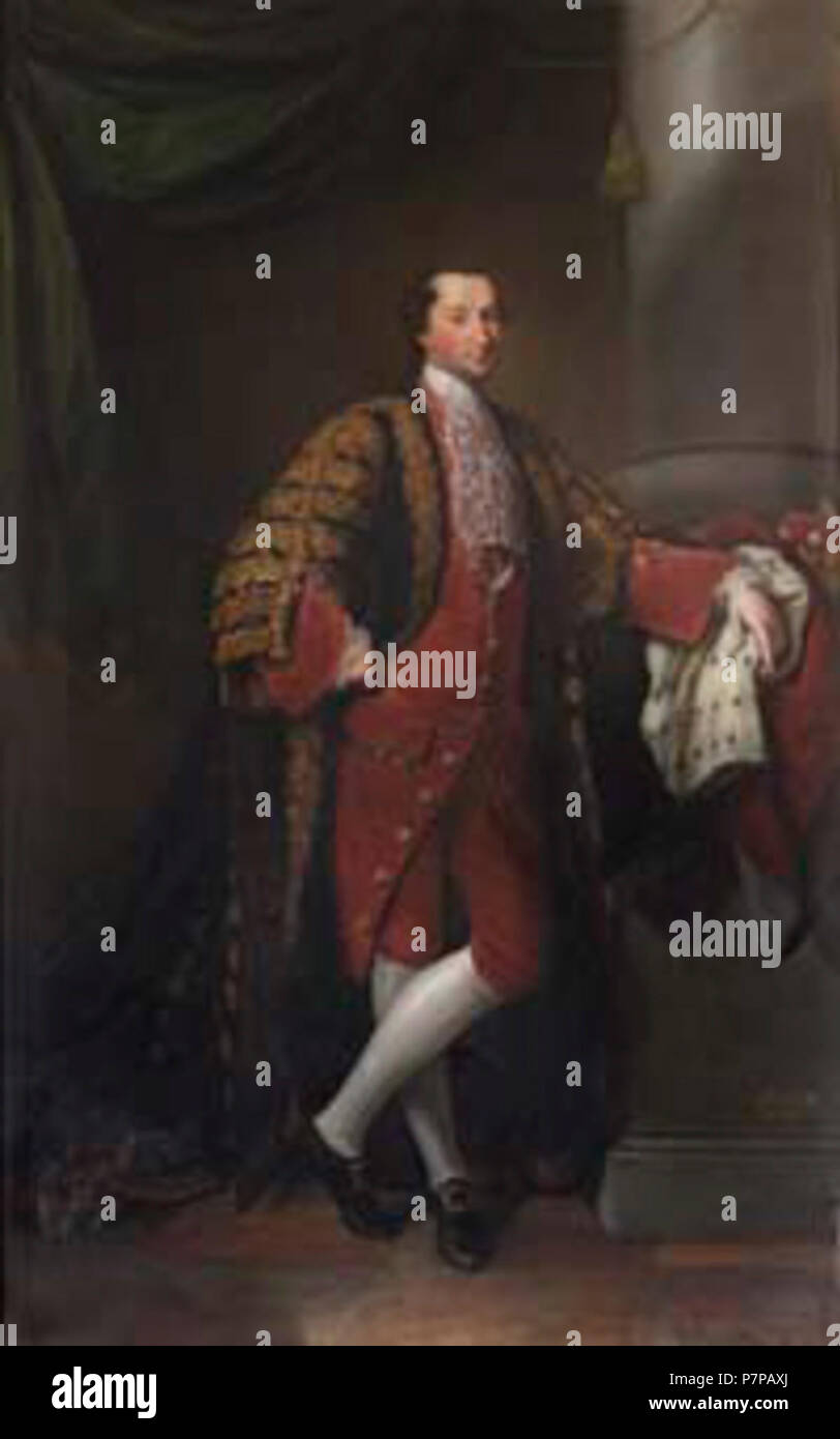 3rd Earl Of Lichfield. Portrait of  Lee, George Henry, Earl of Lichfield Stock Photo