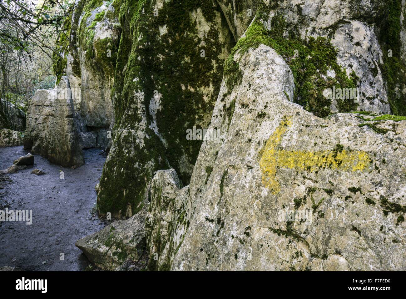 Paraje Natural Torcal de Antequera, términos municipales de Antequera y Villanueva de la Concepción, provincia de Málaga, Andalucia, Spain. Stock Photo