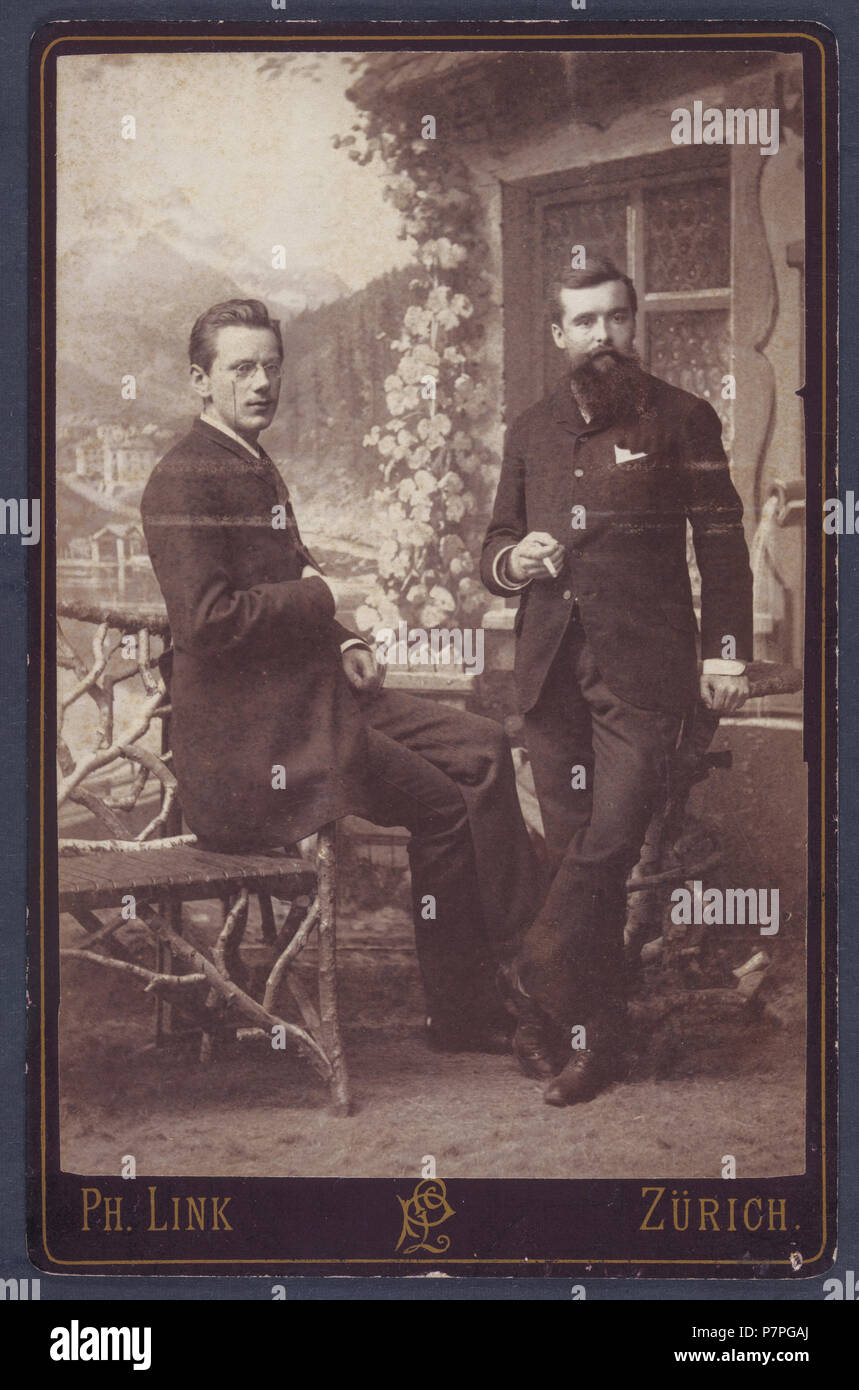 150 ETH-BIB-Schinz, Hans (1858-1941) und Keller, Arzt, Küsnacht-Portrait-Portr 10484 Stock Photo