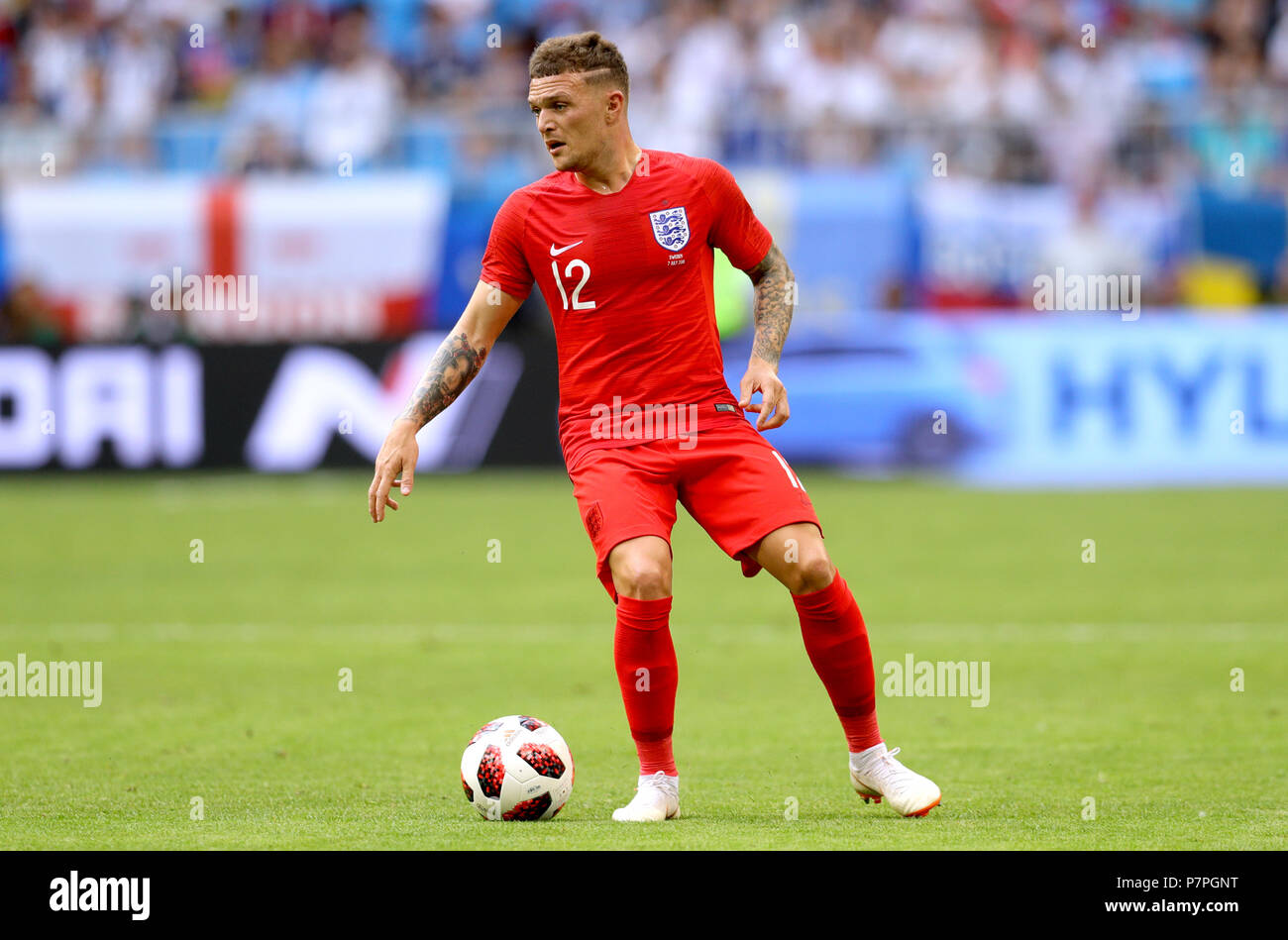 England's Kieran Trippier during the FIFA World Cup, Quarter Final ...