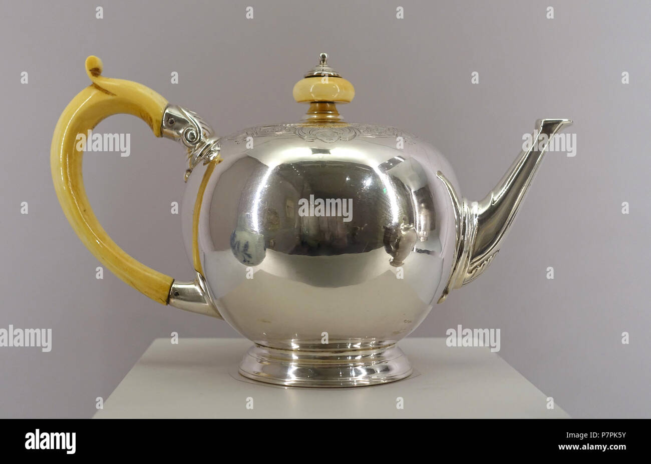 18th century silver teapot hi-res stock photography and images - Alamy