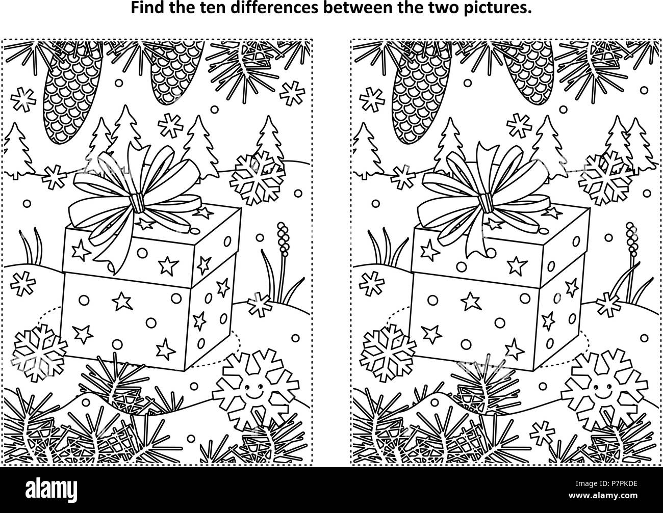 Spot The Difference Adult Puzzle High Resolution Stock Photography And Images Alamy