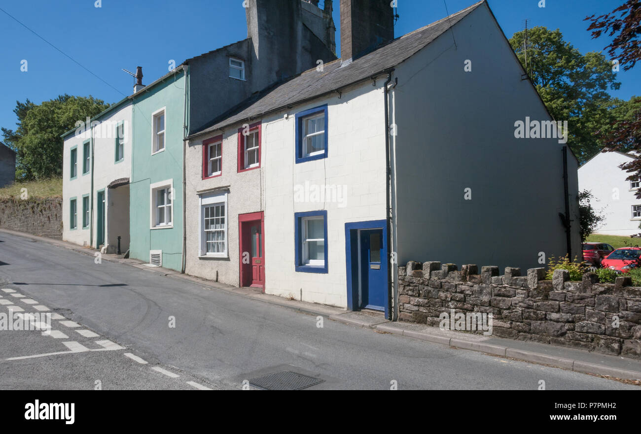 Row of houses in Cockermouth in Cumbria Stock Photo Alamy