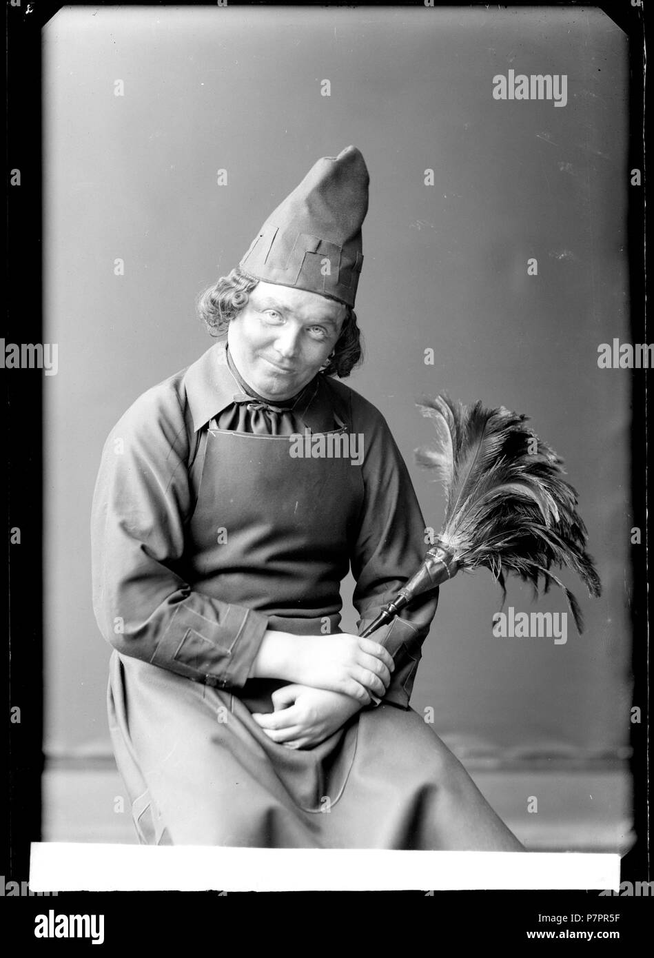 Oscar Bergström som John Styx i Orfeus i underjorden, Östermalmsteatern 1905. Glasnegativ 296 Oscar Bergström, rollporträtt - SMV - GB083 Stock Photo