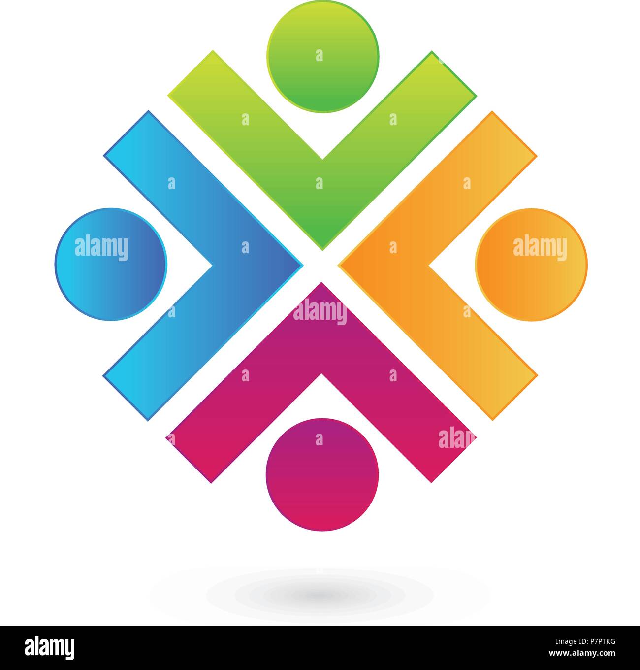 Teamwork people community vector design illustration Stock Vector Image ...