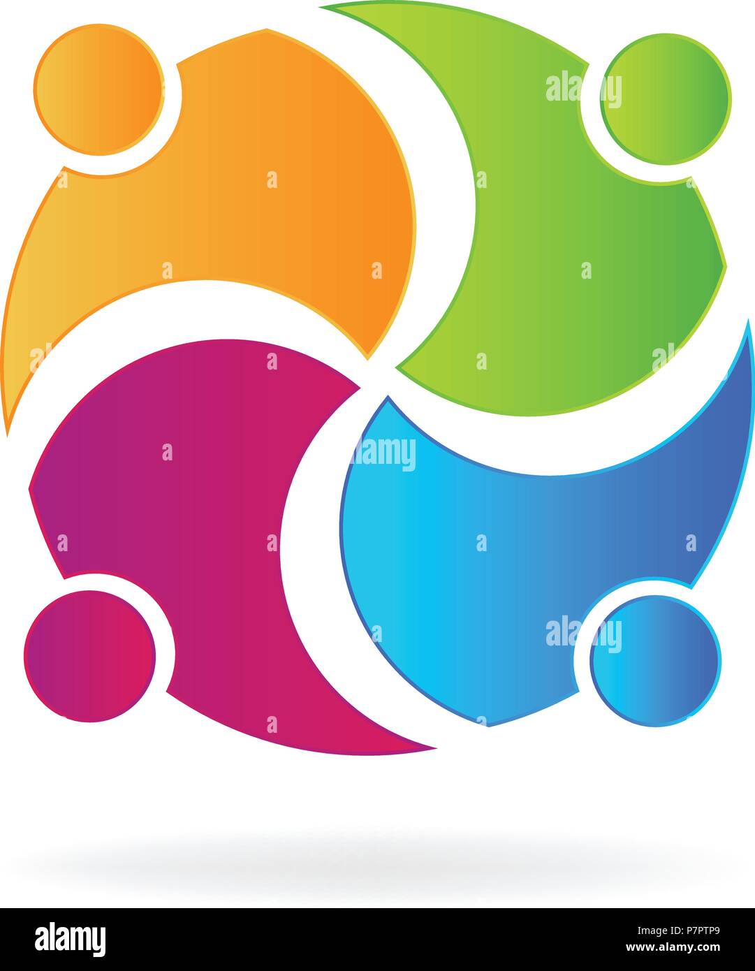 Teamwork people community vector design illustration Stock Vector Image ...
