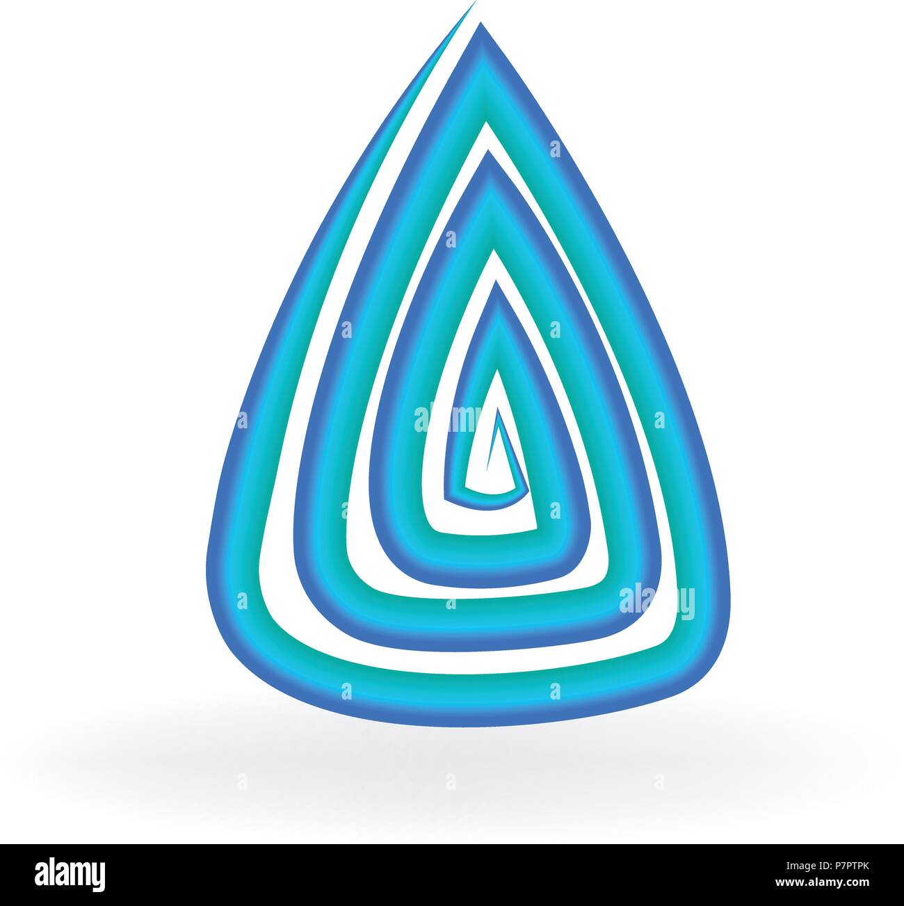 Water abstract rock vector symbol design illustration Stock Vector