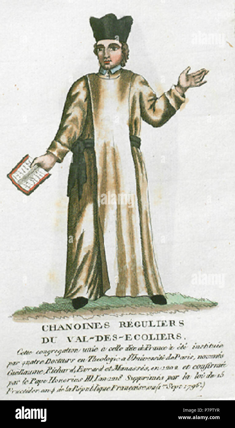 98 Coustumes Chanoines R guliers Du Val Des Ecoliers Stock Photo Alamy