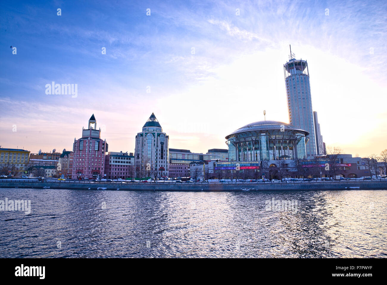 Moscow Sunset Stock Photo