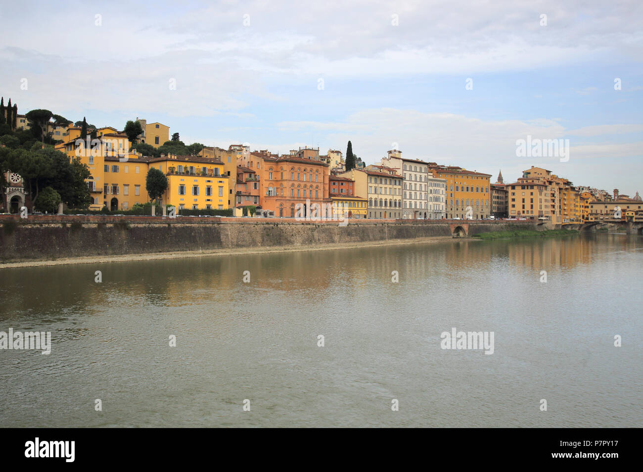 views along the river arno florence Stock Photo