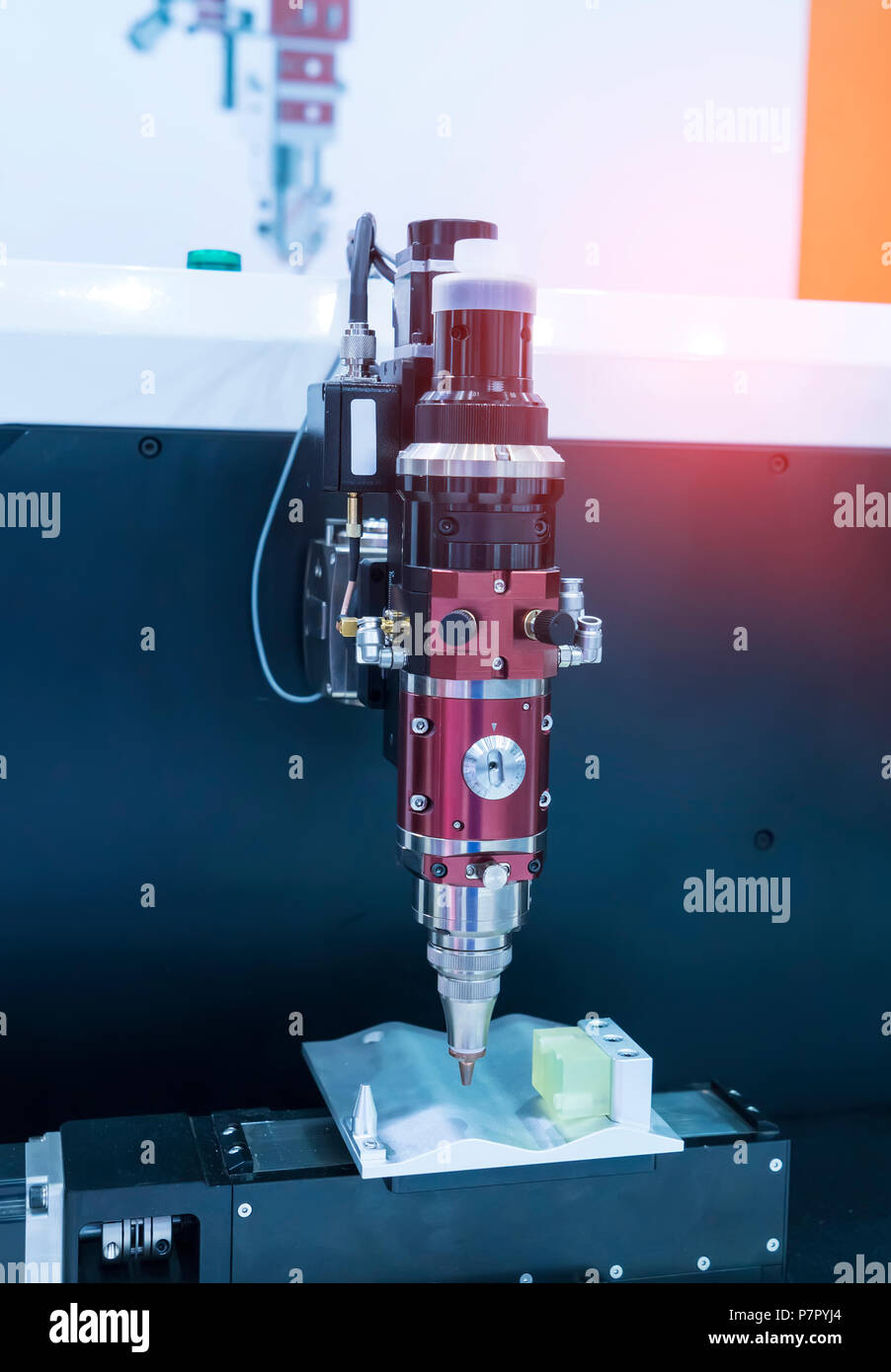 laser cutting machine controller by CNC program Stock Photo Alamy