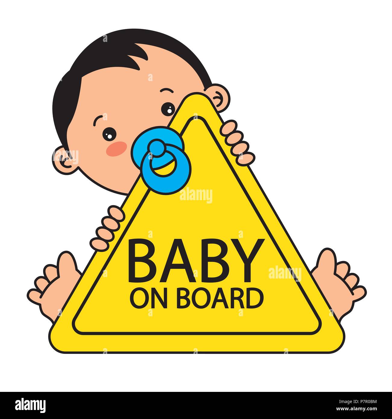 Baby on Board Sign Stock Vector Image & Art Alamy