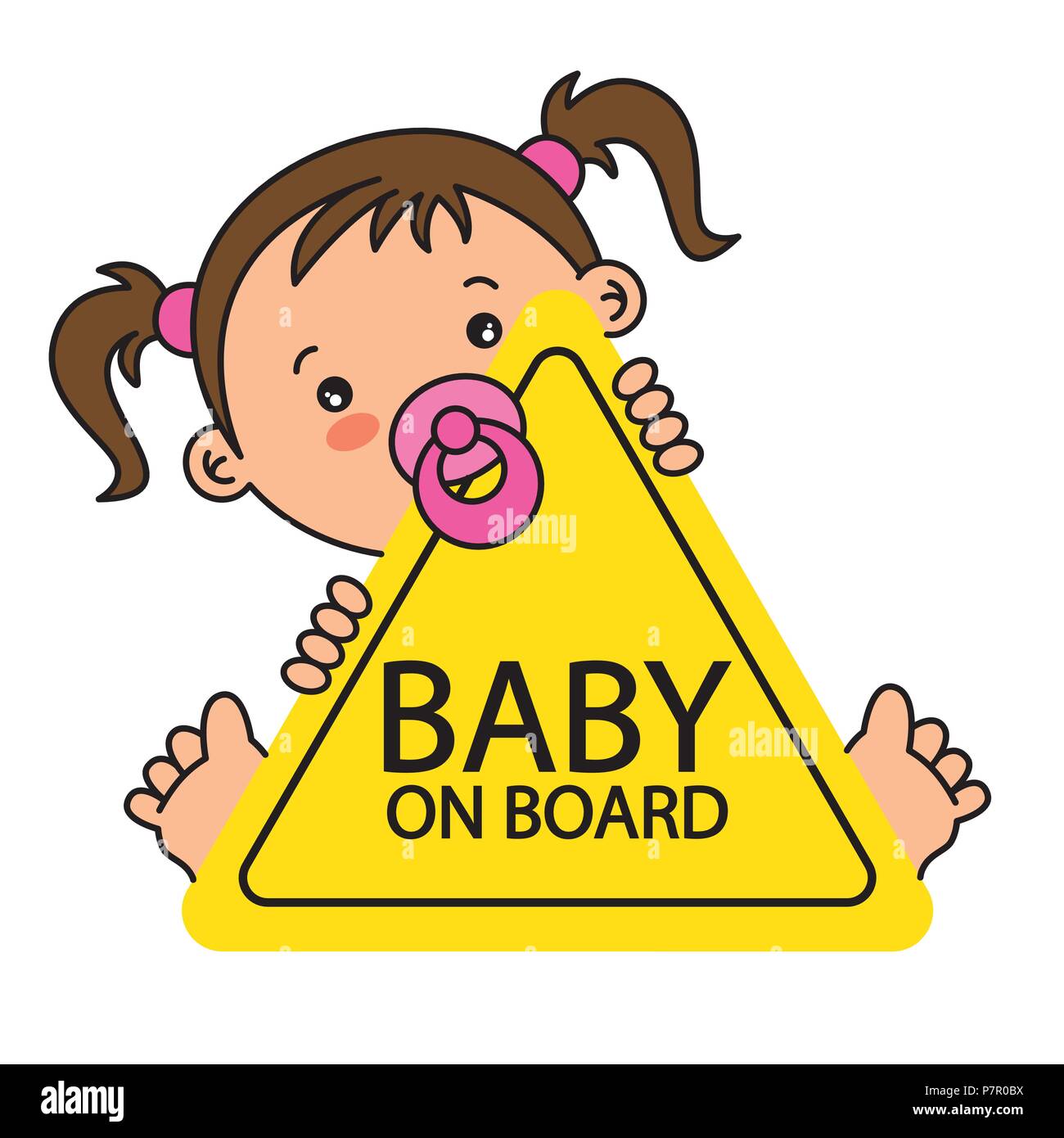 Baby on Board Sign Stock Vector Image & Art - Alamy