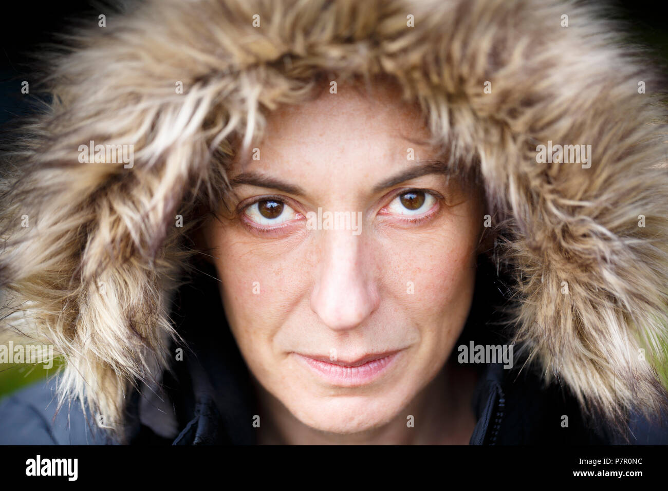 Mysterious woman with hat hi-res stock photography and images - Alamy