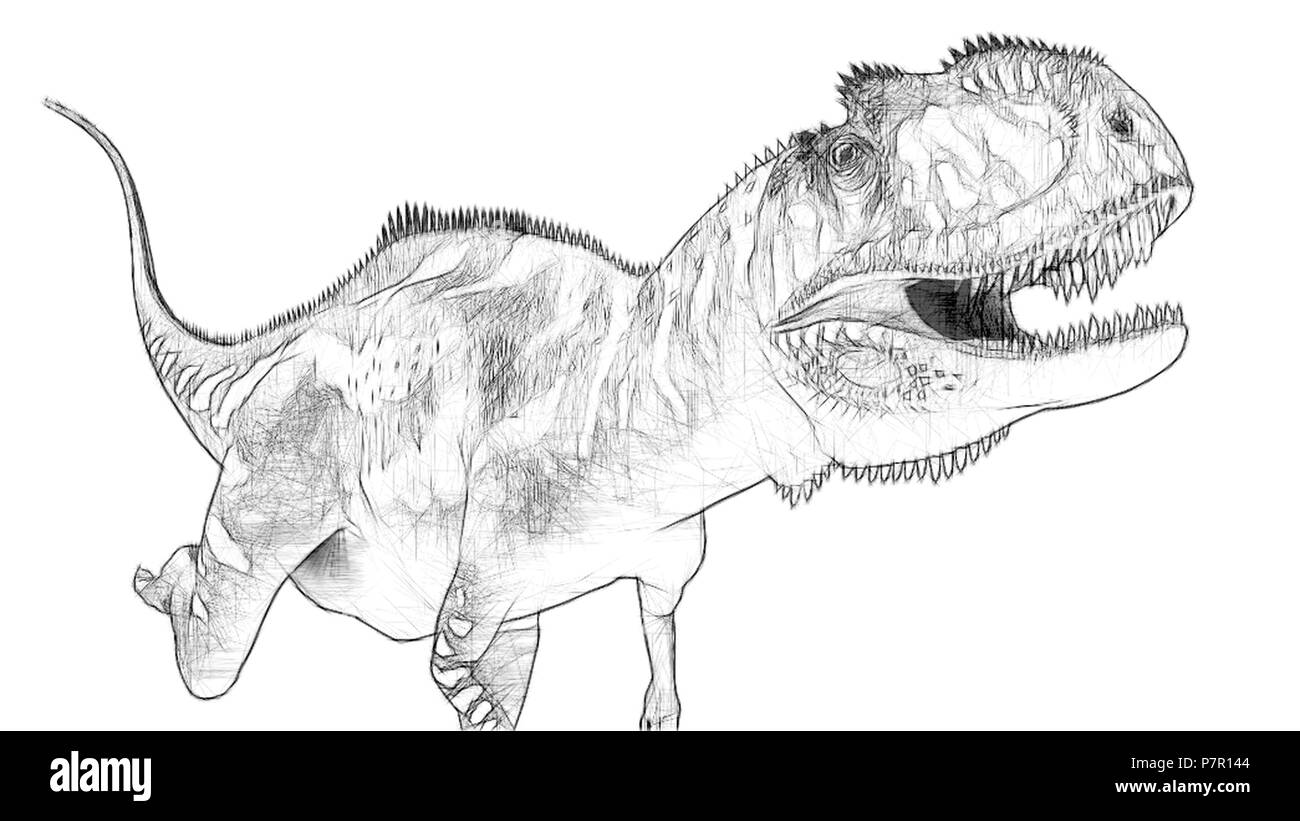 Yangchuanosaurus Black and White Stock Photos \u0026 Images - Alamy, image size:1300x821