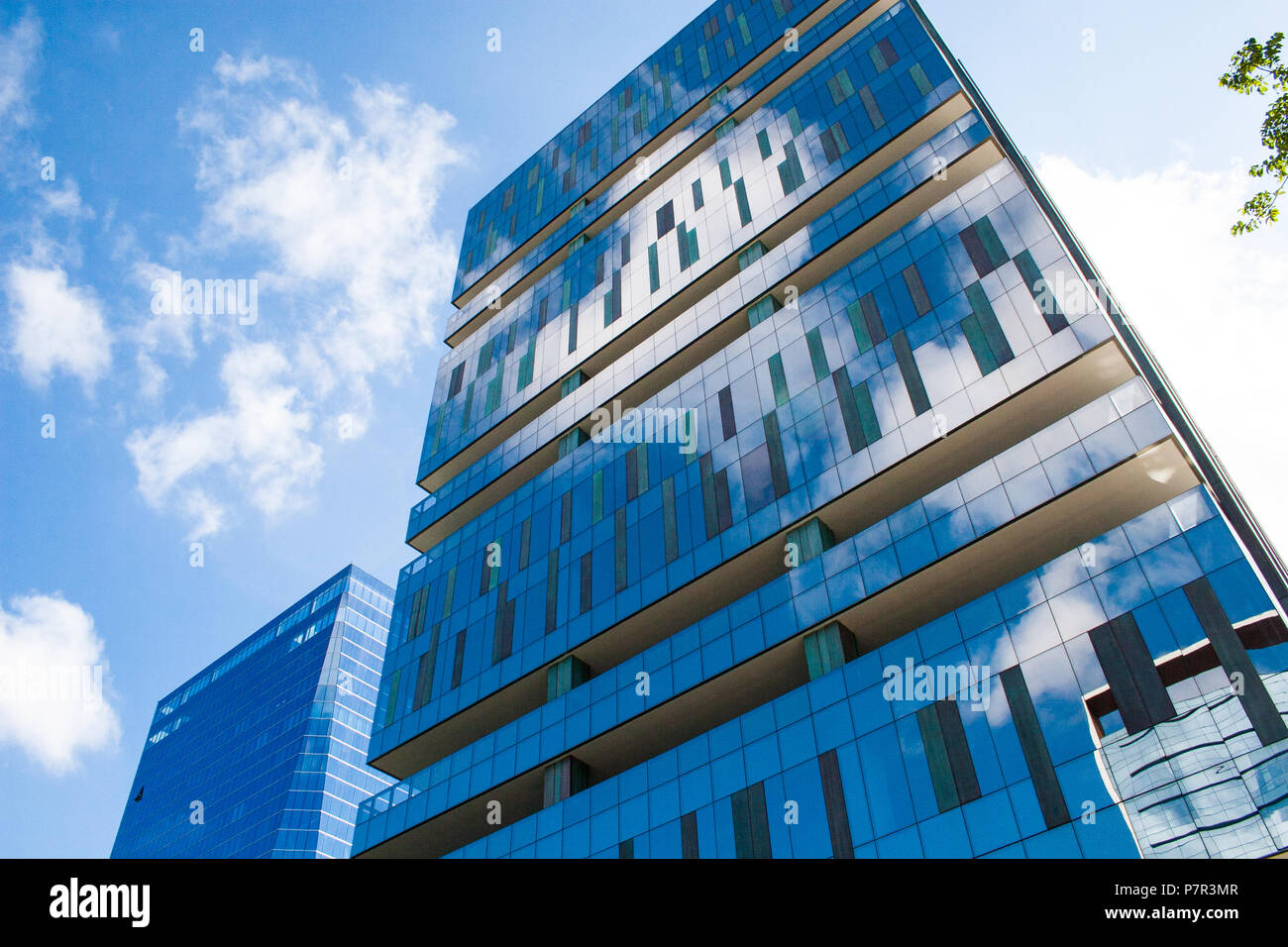 Corporate buildings with glass walls Stock Photo - Alamy