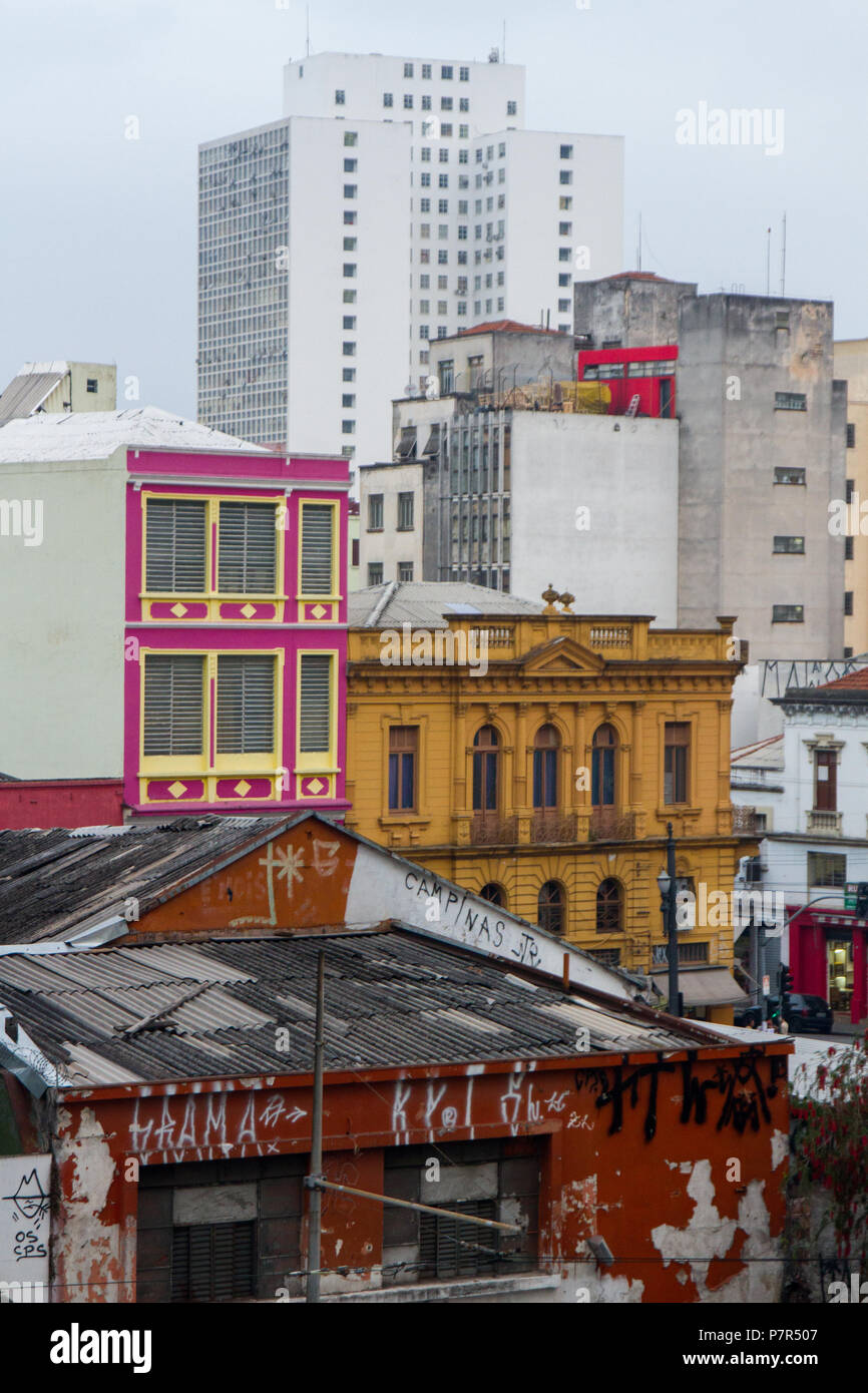 Colours of the megalopolis. Stock Photo