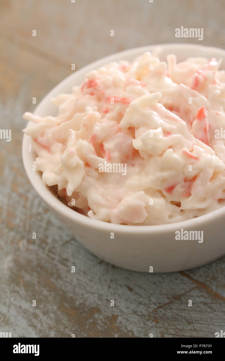 seafood crabstick sandwich filling Stock Photo Alamy