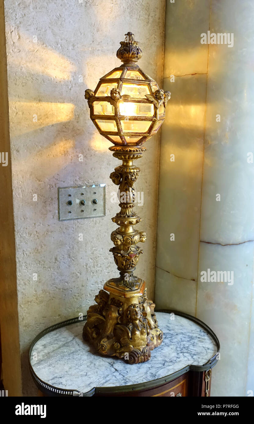 240 Lamp - Cà d'Zan - John and Mable Ringling Museum of Art - Sarasota, FL - DSC00317 Stock Photo