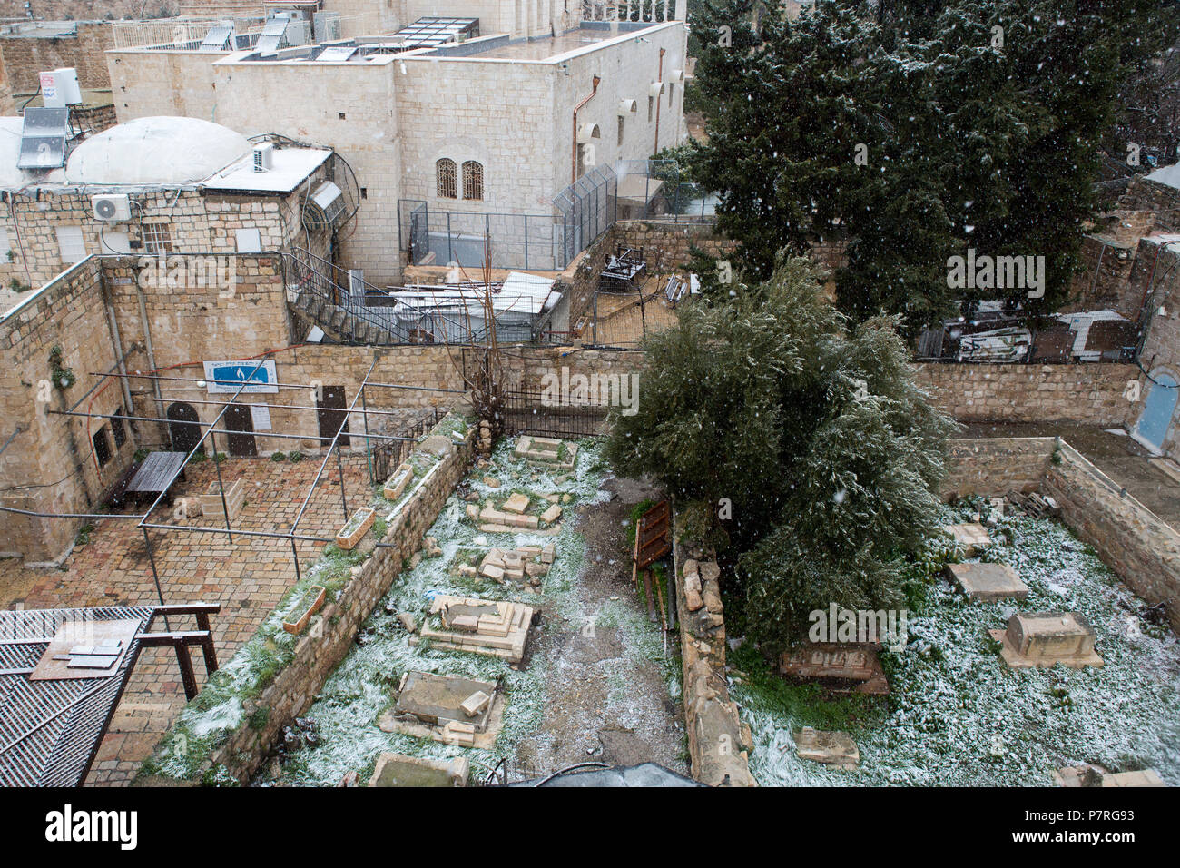 Jerusalem during a snow storm Stock Photo - Alamy