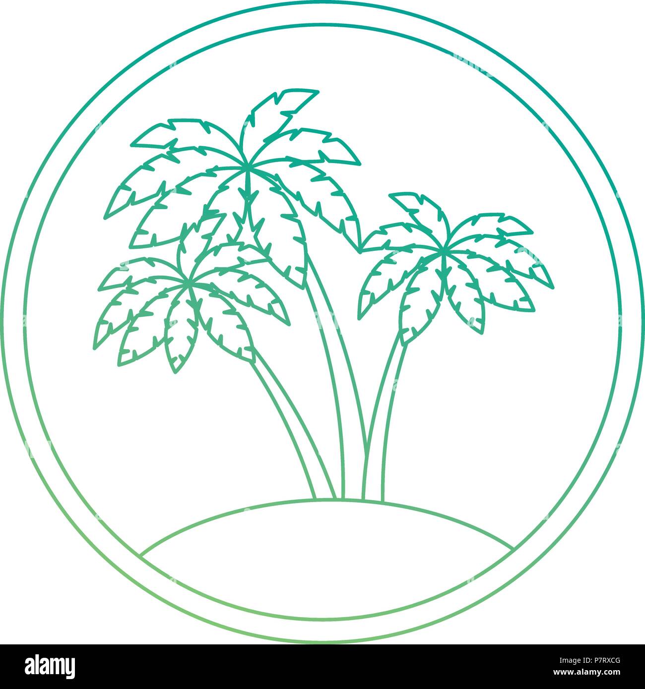 tree palms isolated icon Stock Vector Image & Art - Alamy