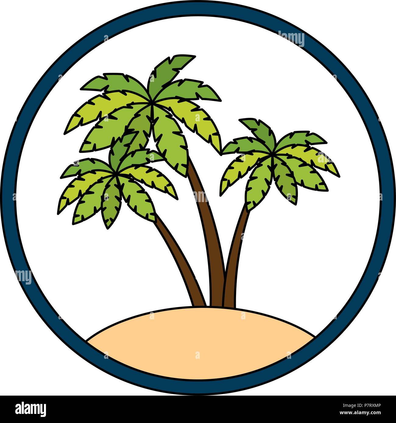 tree palms isolated icon Stock Vector Image & Art - Alamy