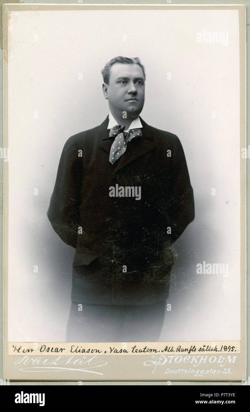 Oscar Eliason, Vasateatern 1895 296 Oscar Eliason, porträtt - SMV - H2 214 Stock Photo