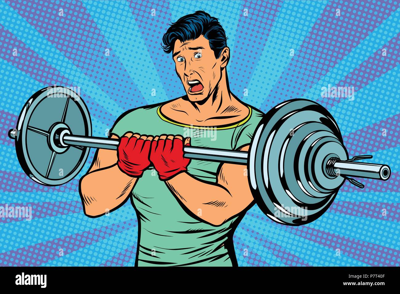 man working out Stock Vector Image & Art - Alamy