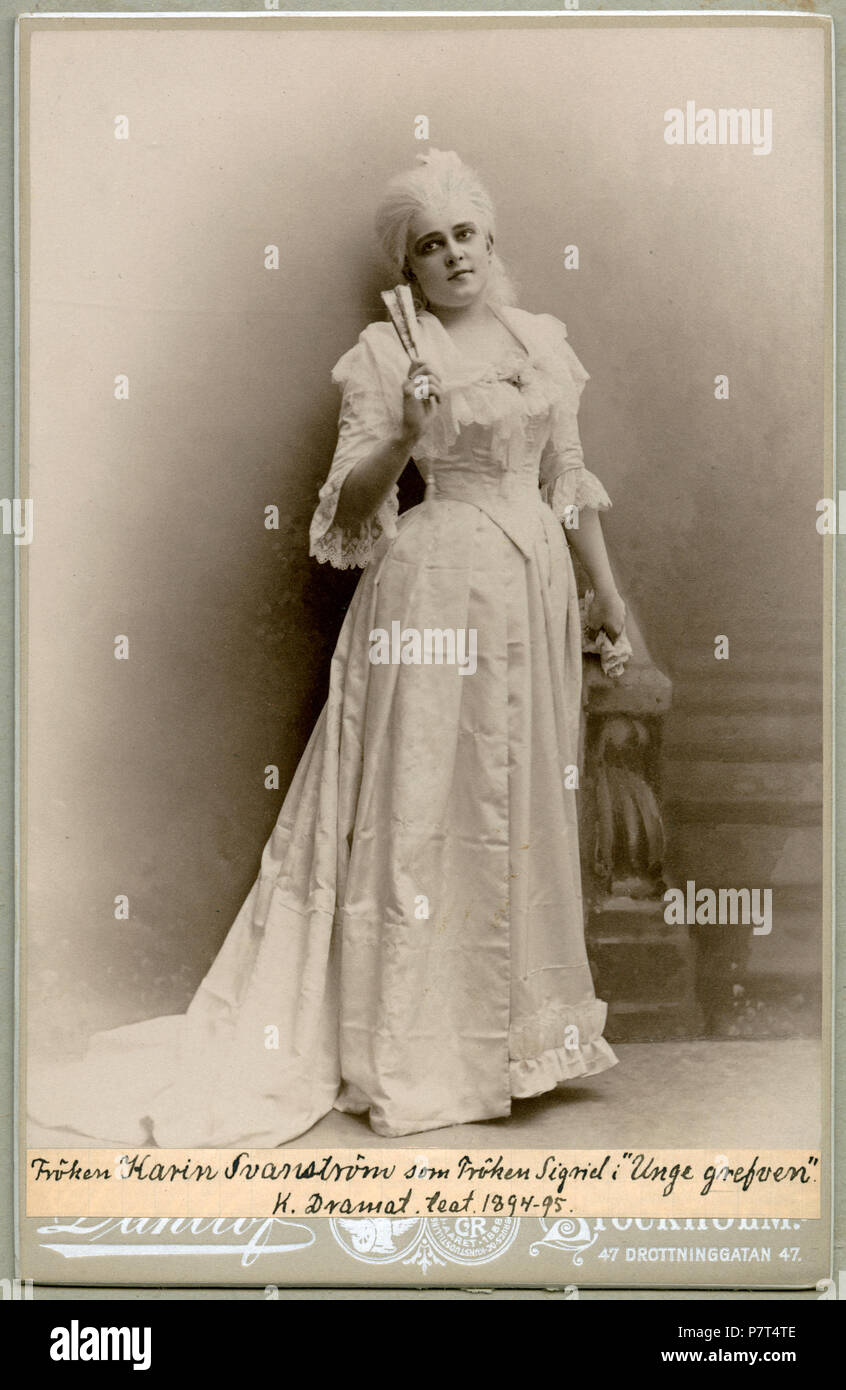Karin Swanström som Fröken Sigrid i Unge grefven, Kungliga Dramatiska