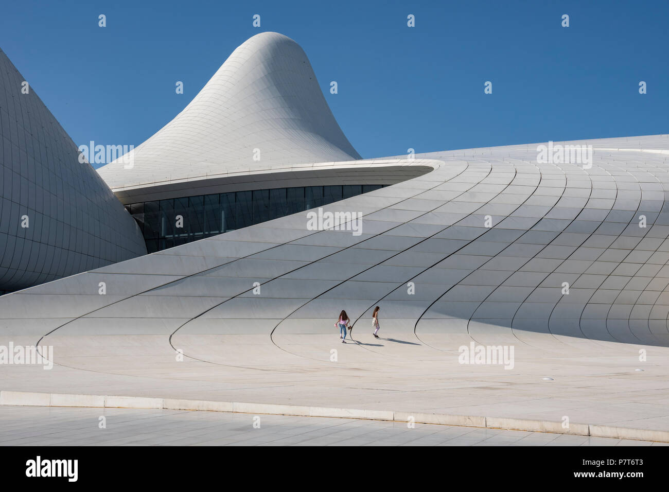 The Heydar Aliyev Center in Baku,Azerbaijan Stock Photo