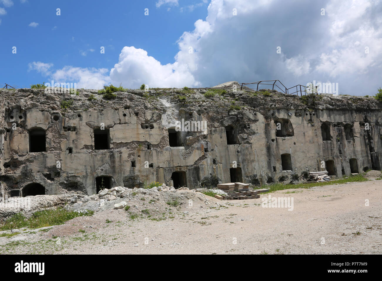 ancient fortress used in First World War by austrian soldiers called ...
