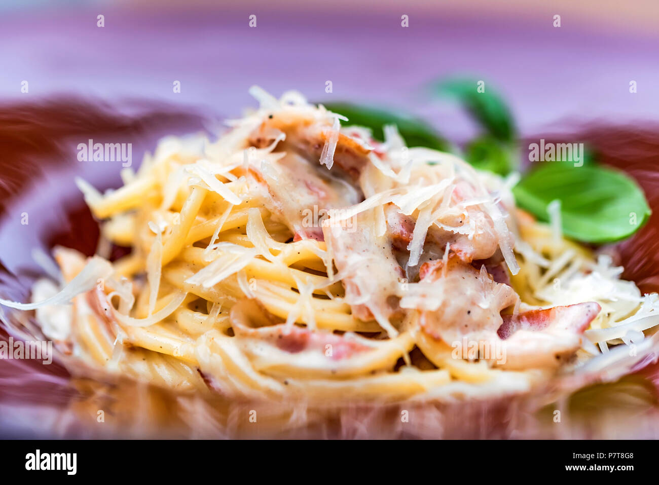 Italian pasta with meat and cheese Stock Photo Alamy