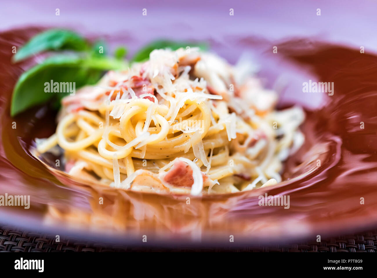 Italian pasta with meat and cheese Stock Photo Alamy