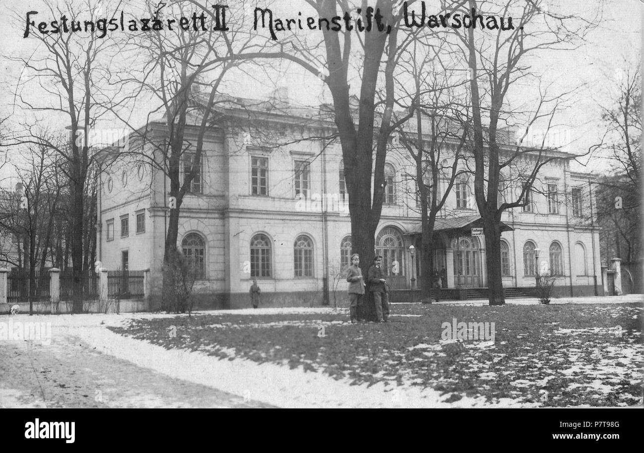 56 Budynek Sejmu lazaret niemiecki I wojna światowa Stock Photo