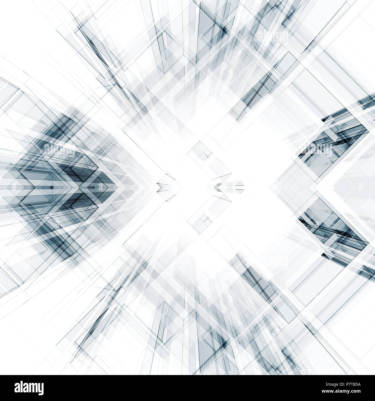 Abstract architecture background. 3d rendering Stock Photo - Alamy